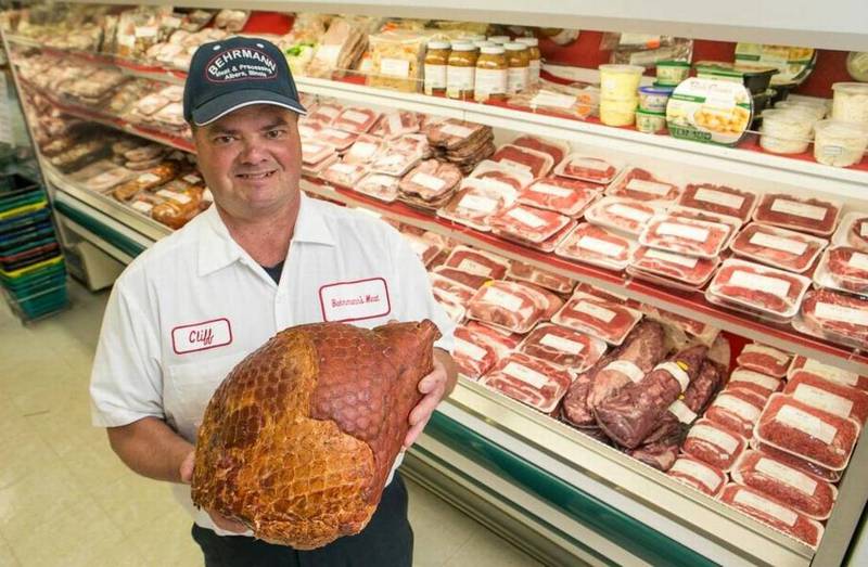 Ham has always been a best seller for Cliff Behrmann, president and owner of Behrmann Meat and Processing about 30 miles east of St. Louis in Albers, Illinois. Other popular products include bacons, pork sausage and hot dogs.