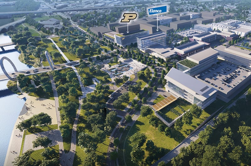 The newly created One Health Innovation District in downtown Indianapolis will solve pressing issues impacting animal, human and environmental health.