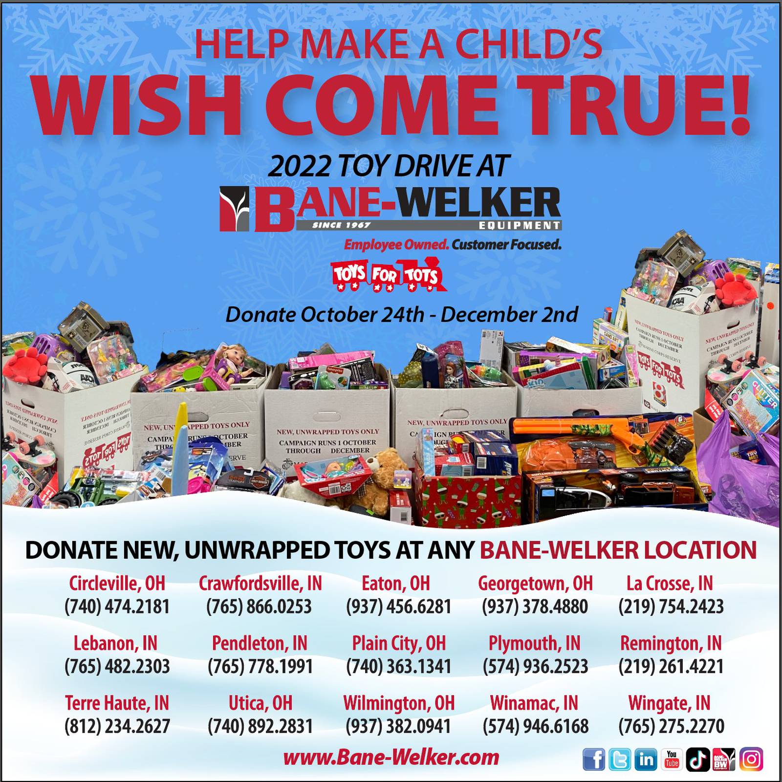 BaneWelker hosts community Toys for Tots drive AgriNews