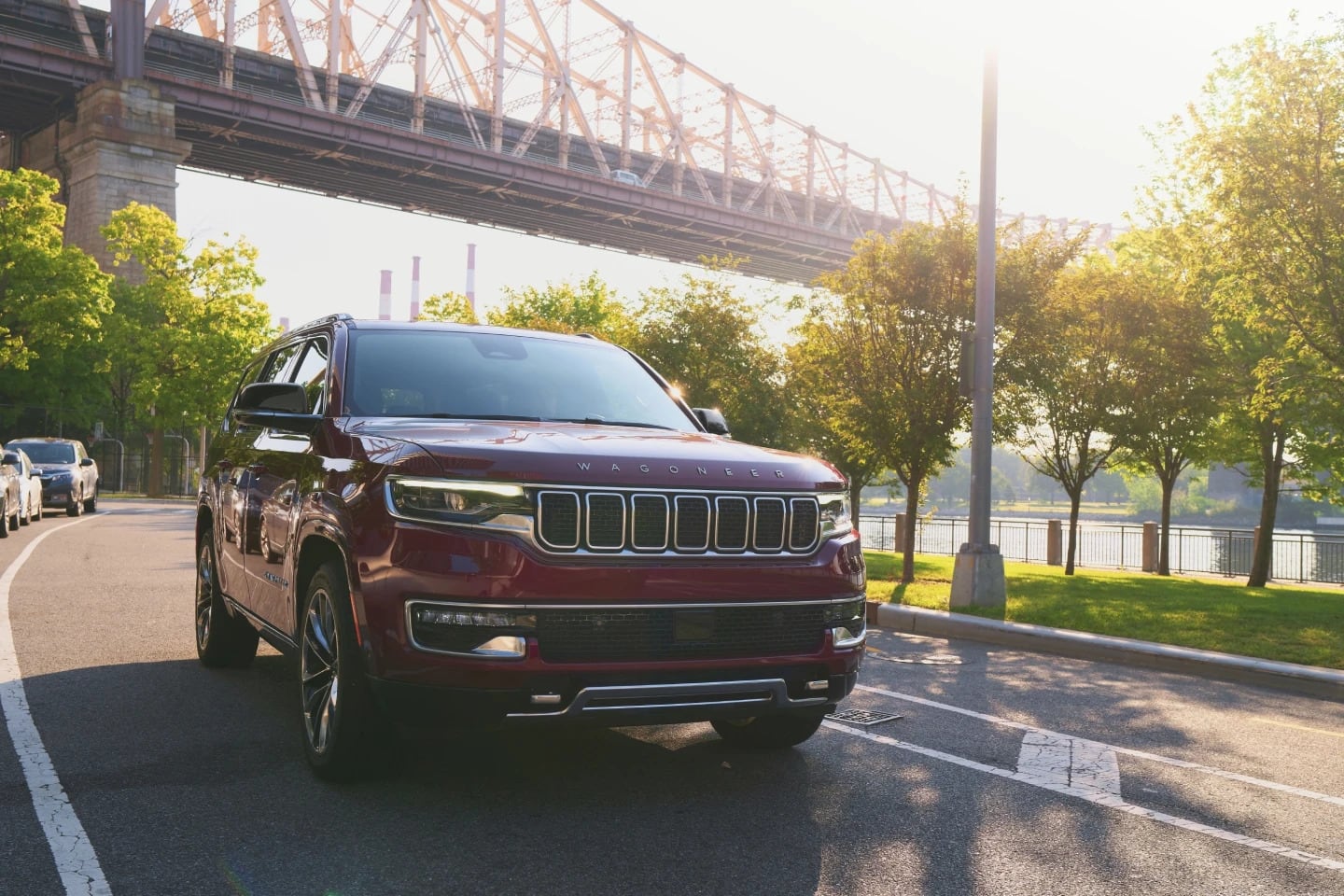 The 2024 Jeep Wagoneer can tow up to 10,000 pounds when properly equipped.