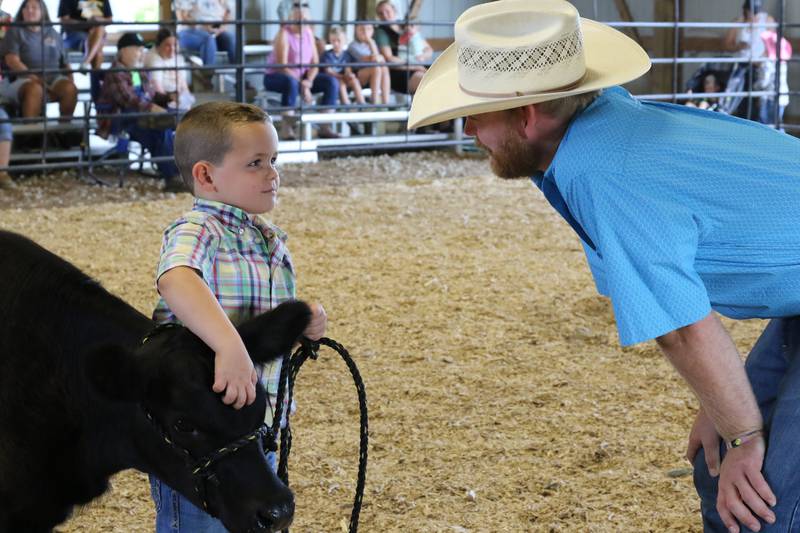 The Warren County Agricultural Fair, particularly the bucket calf show at the fair, caters to the kids.