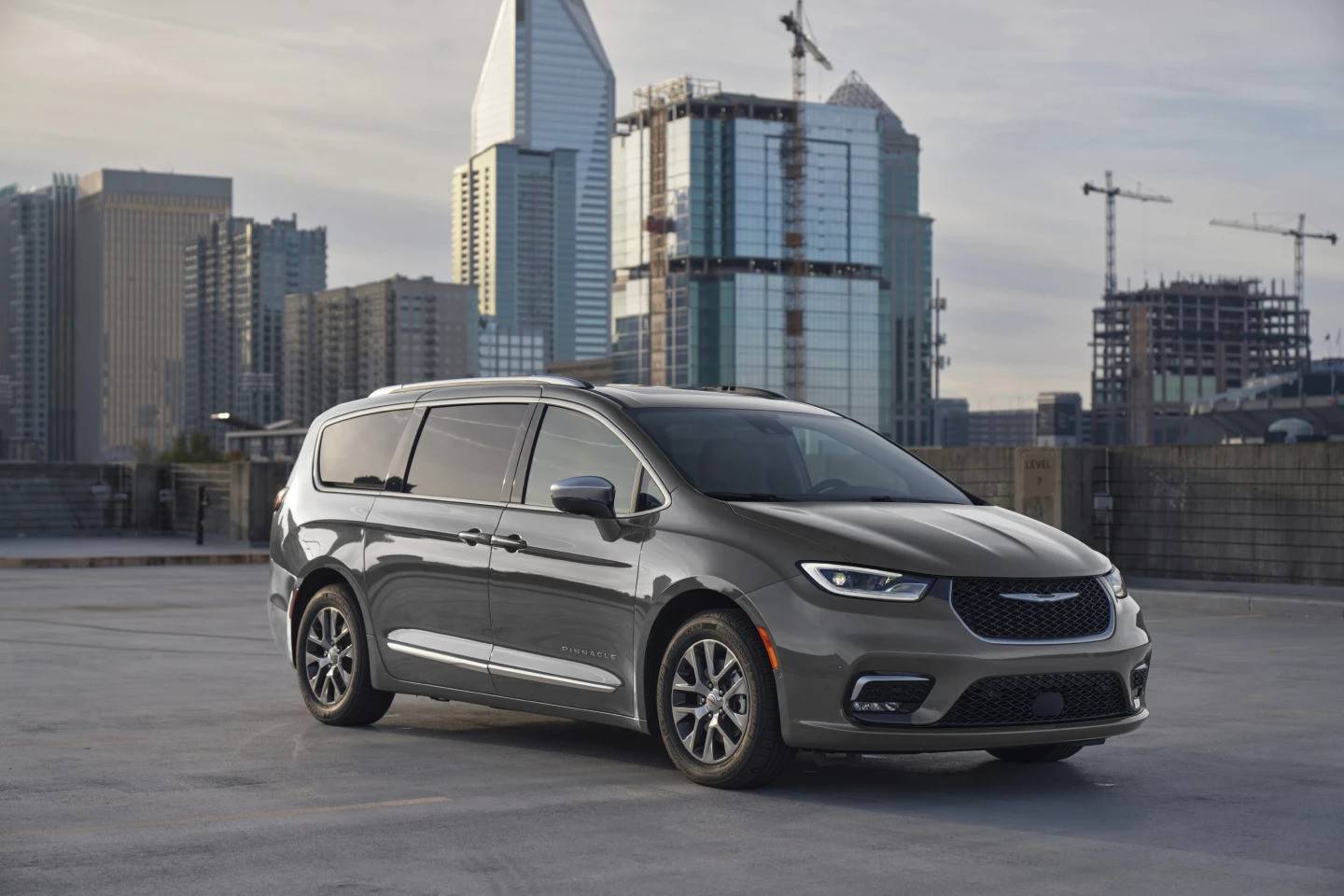 This photo provided by Chrysler shows the Pacifica Hybrid. The only plug-in hybrid in its class, the Pacifica can drive 32 miles on electricity alone.